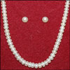 Single Line White Button Pearl Set SBJ-17 - Click here to View more details about this Product